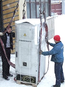 Строповка компонентов технологического пресса