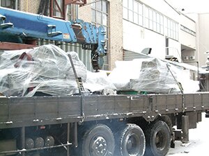 Крепёж перевозимого оборудования в кузове автомобиля