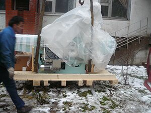 Используемый крепёж при перемещении металлообрабатывающего оборудования